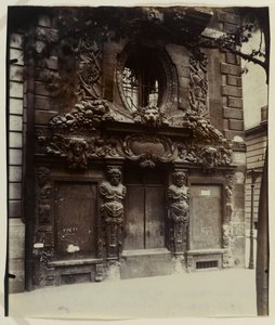 Hôtel de Fieubet eller Hôtel de la Valette (nuværende privat etablissement i Massillon), 2 bis quai des Celestins, 4. arrondissement, Paris (albumin print) af Eugène Atget