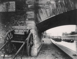 Pont de lArchevêché, på hjørnet af Quai de la Tournelle, Paris, 1911 af Eugène Atget