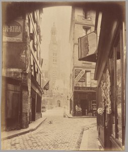 Saint-Étienne-du-Mont, rue de la Montagne Sainte-Geneviève af Eugène Atget
