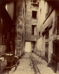 Vieille Cour, 22 rue Quincampoix af Eugène Atget