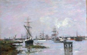 Antwerpen, havnen af Eugene Louis Boudin