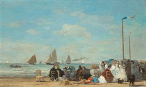 Strandscene ved Trouville