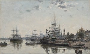 Udsigt over Bordeaux fra Quai des Chartrons