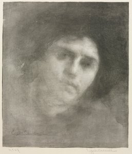 Madame Eugène Carrière (stor tallerken) af Eugène Carrière