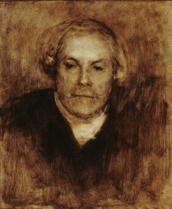 Portræt af Edmond de Goncourt 1822-1896, ca. 1880. af Eugène Carrière