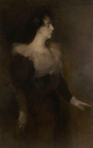 Portræt af Pauline Ménard-Dorian 1870-1941, ca. 1890. af Eugène Carrière