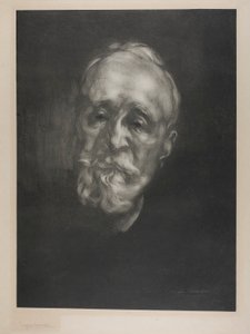 Portræt af Puvis de Chavannes af Eugène Carrière