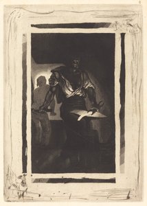 En smed Un Forgeron, 1833. af Eugène Delacroix