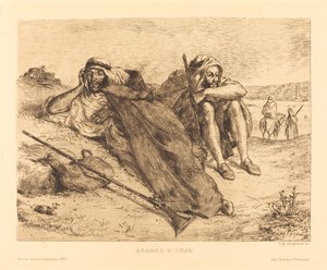 Arabere fra Oran, 1833. af Eugène Delacroix
