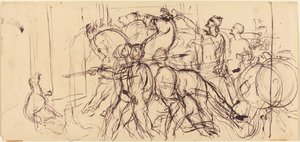 Vognmænd. af Eugène Delacroix