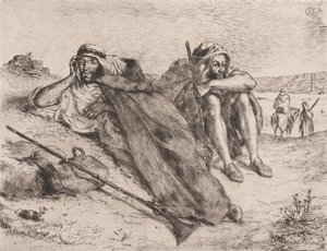 Danish: Arabere fra Oran af Eugène Delacroix