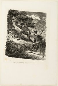 Faust og Mephistopheles i Harzen, fra Faust af Eugène Delacroix