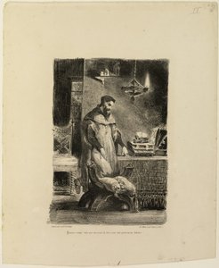 Faust i sit studium af Eugène Delacroix