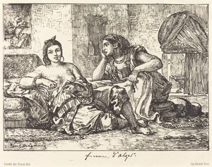 Kvinder fra Algier af Eugène Delacroix