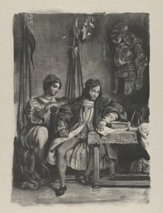 Goetz von Berlichingen skriver sine erindringer, 1836-43., 1836-43. af Eugène Delacroix