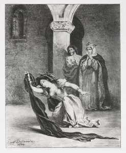 Hamlet: Ophelias sang af Eugène Delacroix