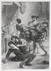 Hamlet: Hamlets død af Eugène Delacroix