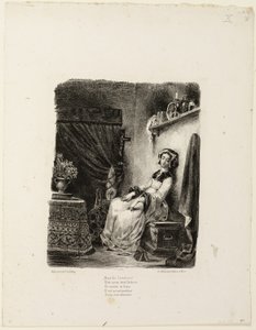 Marguerite ved Spindehjulet af Eugène Delacroix