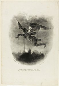 Mephistopheles flyvende af Eugène Delacroix
