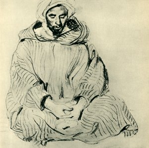 Praying Arab, 1832, 1943. af Ferdinand Victor Eugene Delacroix