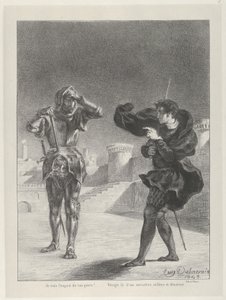 Spøgelset på terrassen, 1843., 1843. af Eugène Delacroix