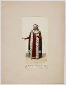Kostume af Enguerrand de Marigny (La Tour de Nesle, 1832) af Eugène Du Faget