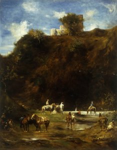 Arabere hviler, 1874 af Eugène Fromentin
