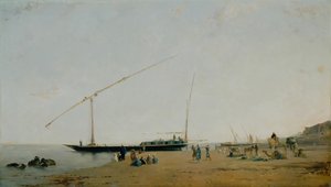 På Nilen, nær Philae, 1871. af Eugène Fromentin