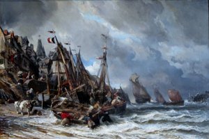 Fiskernes tilbagevenden af Eugene Isabey