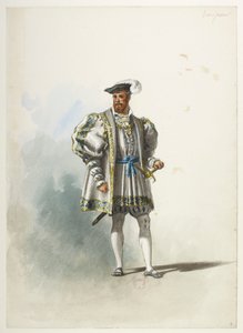 Btv1b84558104 04 - Saint-Saëns - Henry VIII - Maquettes de costumes - Lacoste - 4th Seigneur af Eugene Lacoste