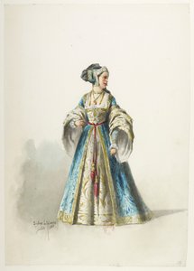 Btv1b84558104 18 - Saint-Saëns - Henry VIII - Maquettes de costumes - Lacoste - 18th Costume af Eugene Lacoste