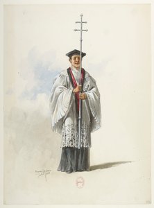 Btv1b84558104 33 - Saint-Saëns - Henrik VIII - Kostumemodeller - Lacoste - 33. Præst af Eugene Lacoste
