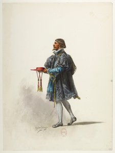 Btv1b84558104 34 - Saint-Saëns - Henry VIII - Maquettes de costumes - Lacoste - 34. Kostume af Eugene Lacoste