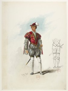 Btv1b84558104 66 - Saint-Saëns - Henry VIII - Maquettes de costumes - Lacoste - 64th Costume af Eugene Lacoste