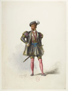 Btv1b84558104 68 - Saint-Saëns - Henry VIII - Maquettes de costumes - Lacoste - 66th Costume af Eugene Lacoste