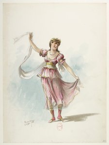 Btv1b84558104 84 - Saint-Saëns - Henry VIII - Maquettes de costumes - Lacoste - 80. Kostume af Eugene Lacoste