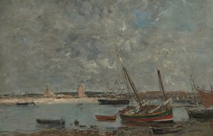 German: Camaret. Der Hafen Camaret: The Port af Eugene Louis Boudin