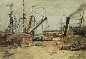 Trawlerne af Eugene Louis Boudin