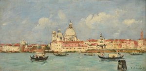 Venedig. Told og Notre-Dame-de-la-Salute af Eugene Louis Boudin