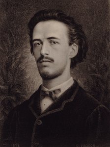 Portræt af komponisten Benjamin Godard 1849-1895, 1878. af Eugène Louis Pirodon