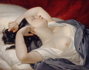 Sovende italiensk kvinde, 1840