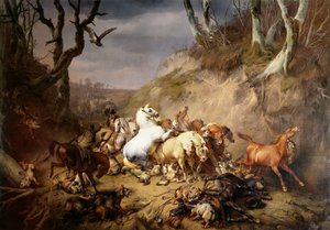 Sultne ulve angriber en gruppe af ryttere