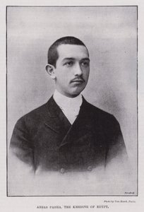 Abbas Pasha, Khedive i Egypten (s/h foto) af European Photographer
