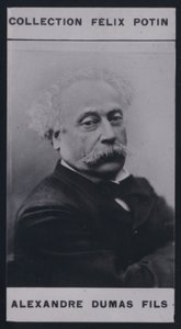 Alexandre Dumas Søn (1824-1895) (s/h foto) af European Photographer