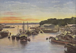 Kinesiske Arroyo (højre bred) Saigon af European Photographer