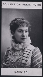 Blanche Baretta -ormer (1855) (B/W-foto) af European Photographer