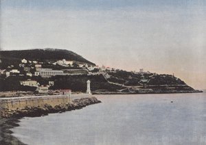 Indgang til havnen i Nice og Mont Boron af European Photographer