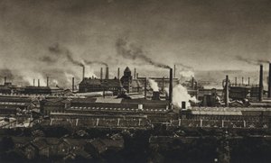 Tyskland, Krupp stålværk (s/h foto) af European Photographer