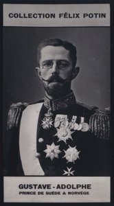 Gustave, Prins Royal af Sverige og Norge (1858) (s/h-foto) af European Photographer