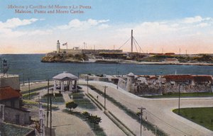 Havana, Cuba: Malecon, Punta og Morro slotte (foto) af European Photographer
